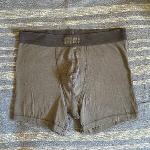 SKIMS for Men. 3" Boxer Brief. Size: Medium. Color: Onyx (Dark Grey). Like New.